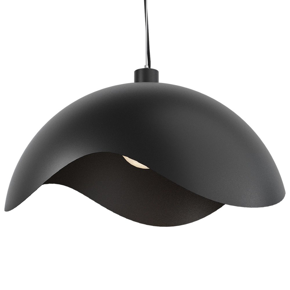 Design pendant lamp Volta Ø60cm - wavy - black Masterlight 8718121193519