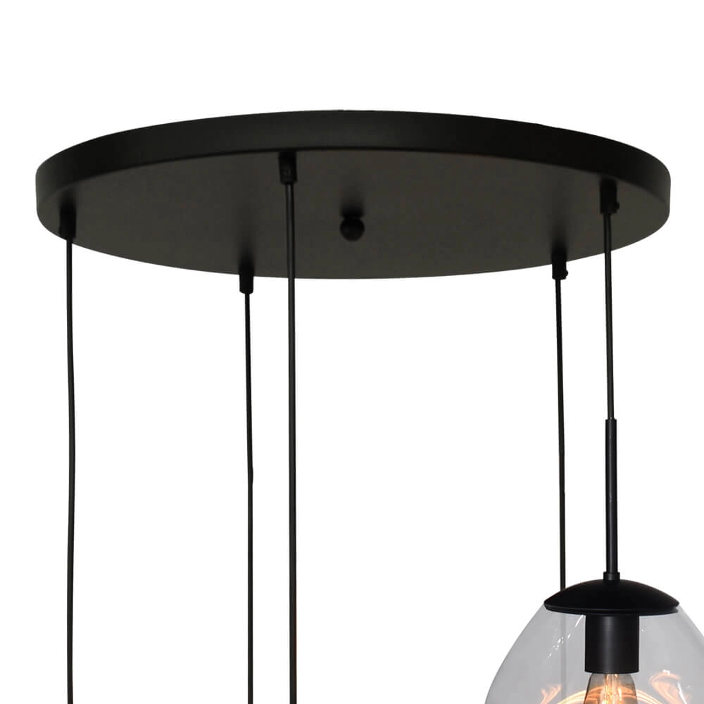 Vide hanging lamp Lava 5x clear glass Ø 24cm Masterlight 8718121286518