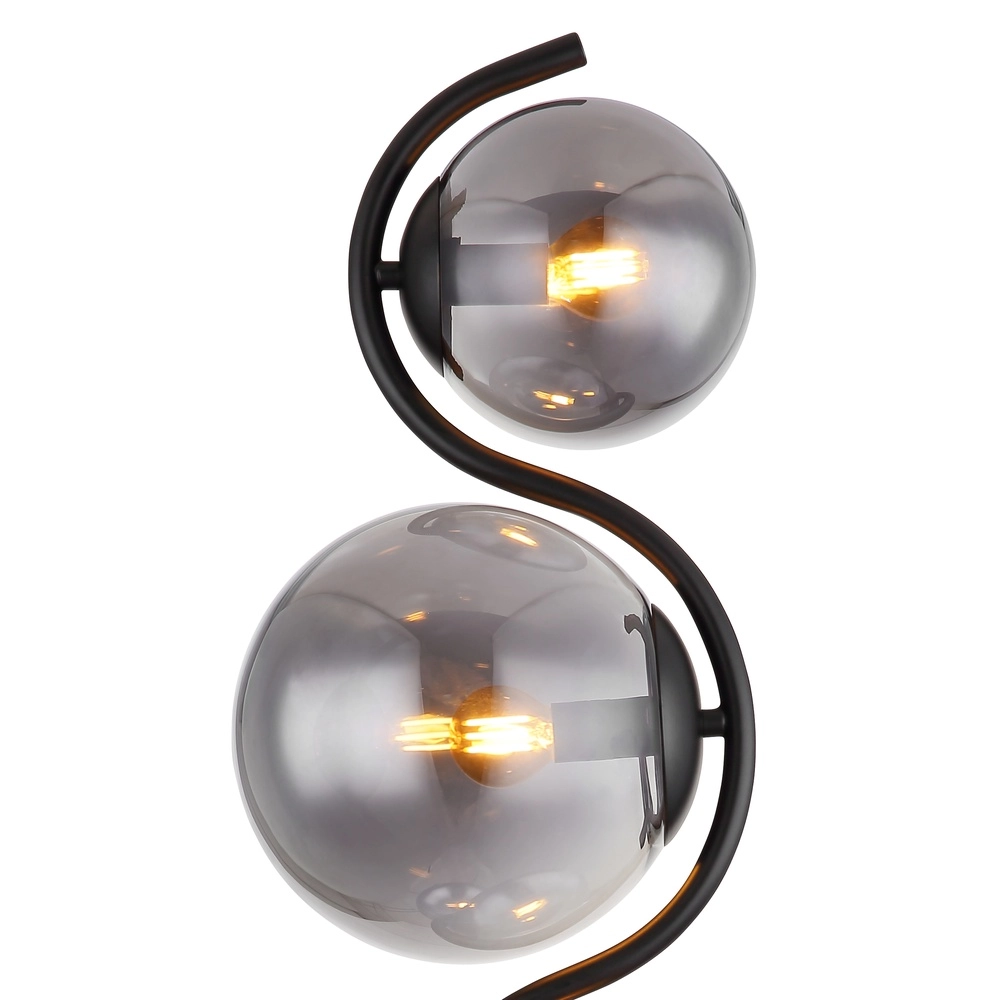 Modern floor lamp Porry 4-light black Globo 9007371431861