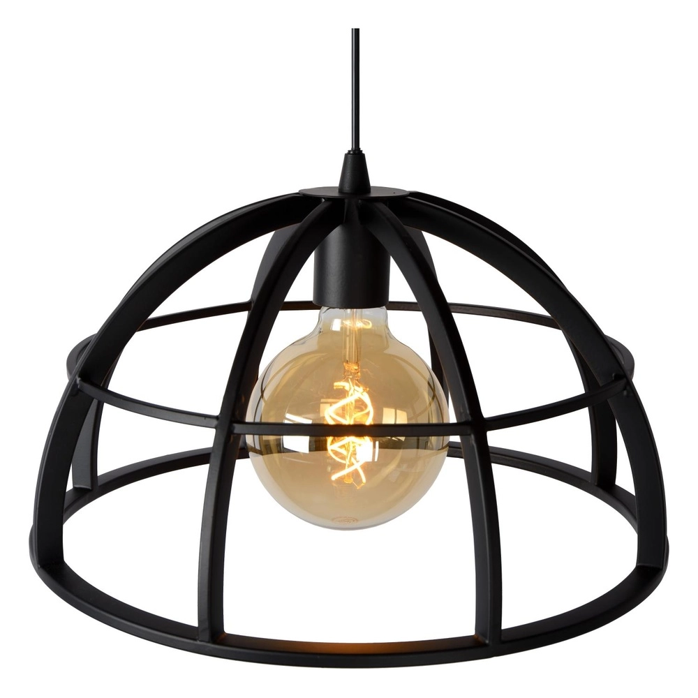 Pendant lamp Dikra Industrial Black Lucide 5411212761002