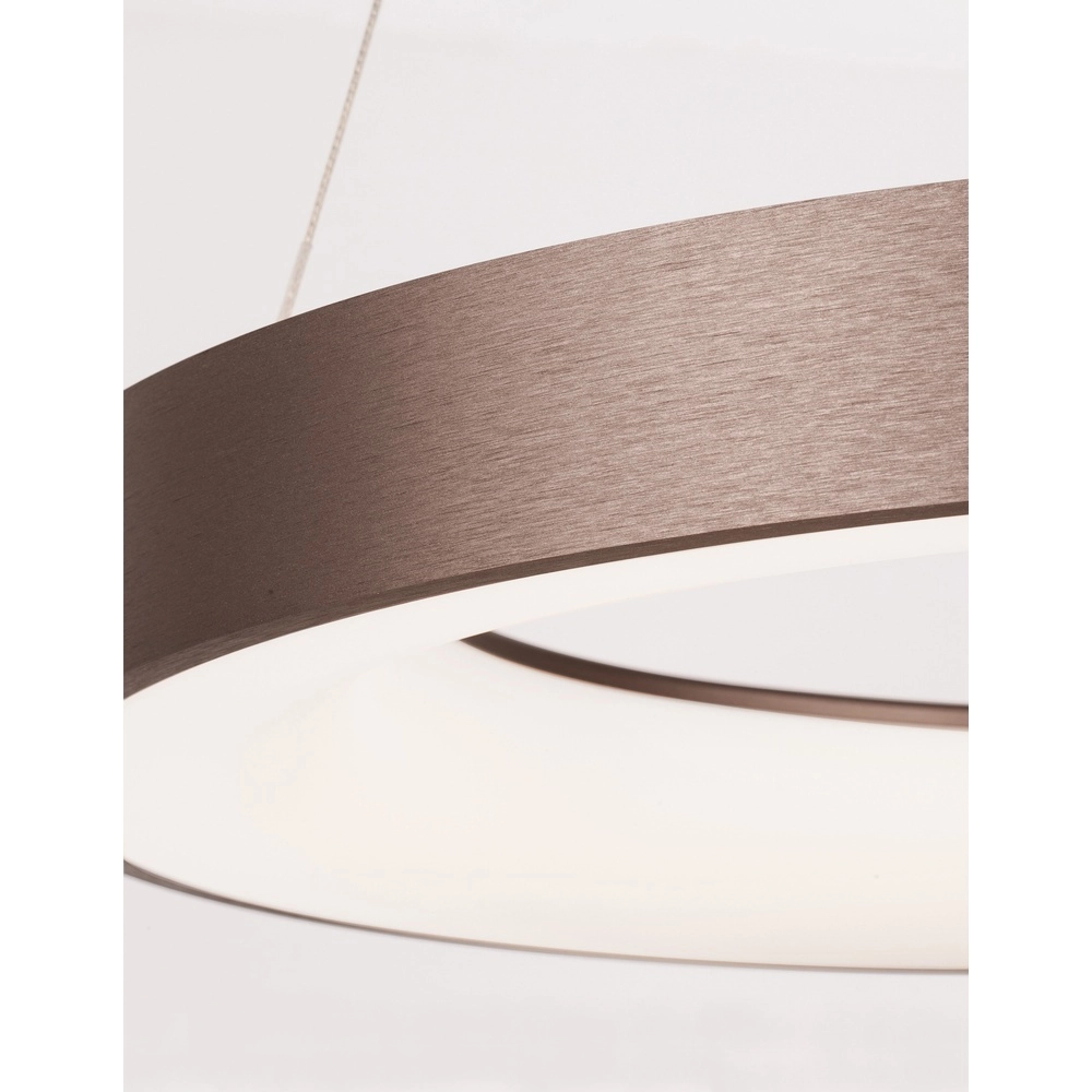 Pendant lamp Rando Thin coffee brown Ø 60cm Lyora 5212017420244
