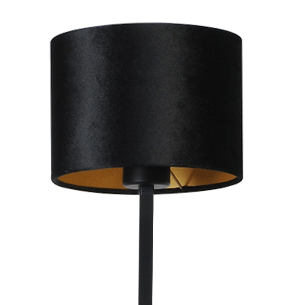 Black table lamp Venus with black lampshade Masterlight 8718121218281