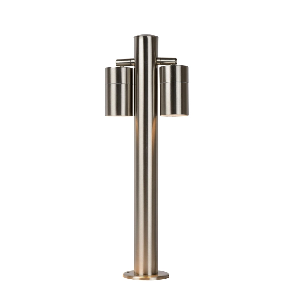 Garden lamp Arne-Led 2-light chrome Lucide 5411212143839