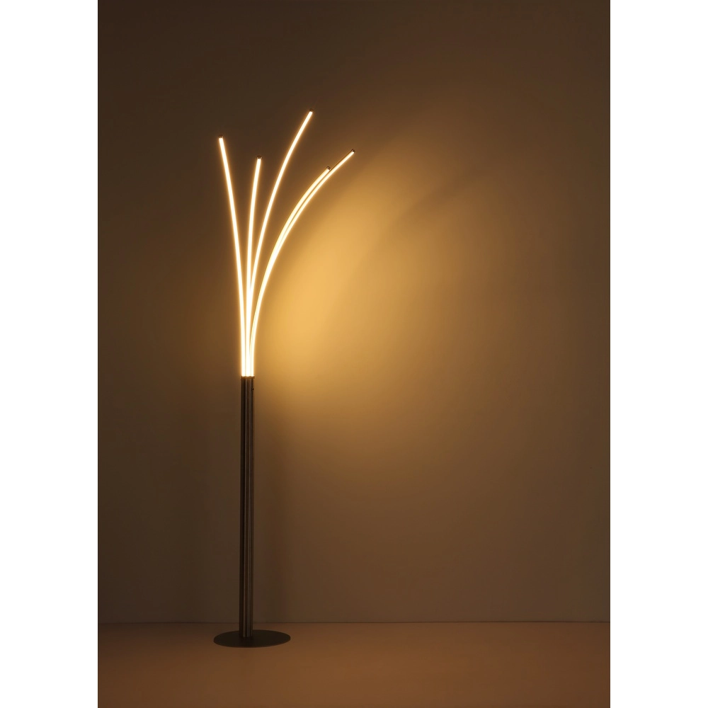 Modern floor lamp Bizzy nickel Globo 9007371452712