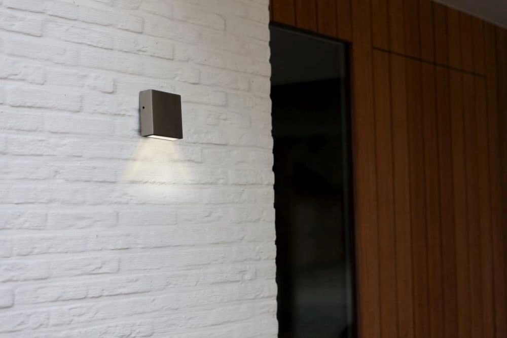 Stainless steel wall lamp Gemini Xf design Lutec 6939412011875