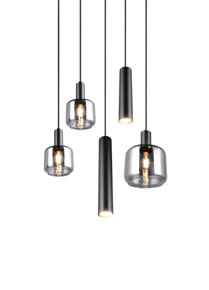 Vide pendant lamp Mataro with pendants Trio 4017807612912