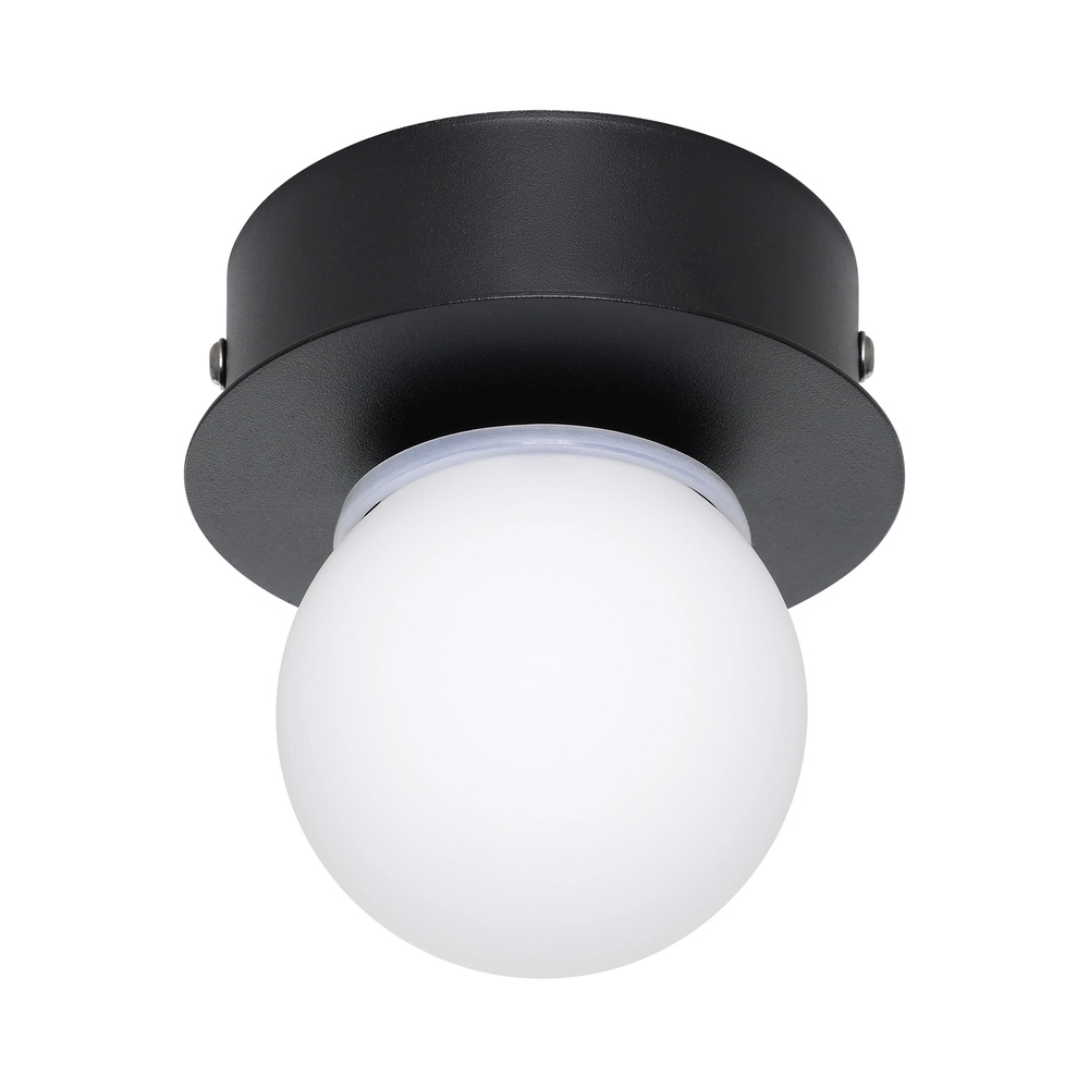 Black ceiling light Mosiano Ø 11.5cm