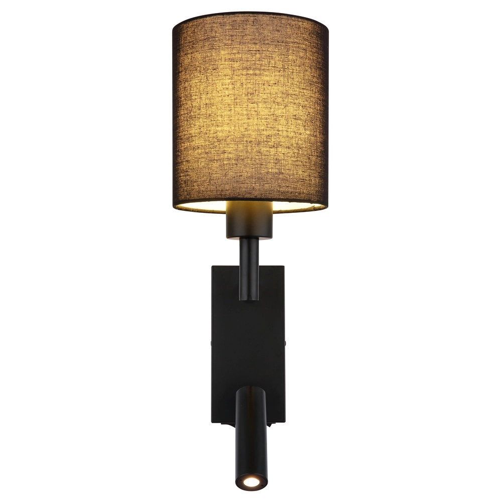 Bedside lamp Zamora black with black hood Globo 9007371575893