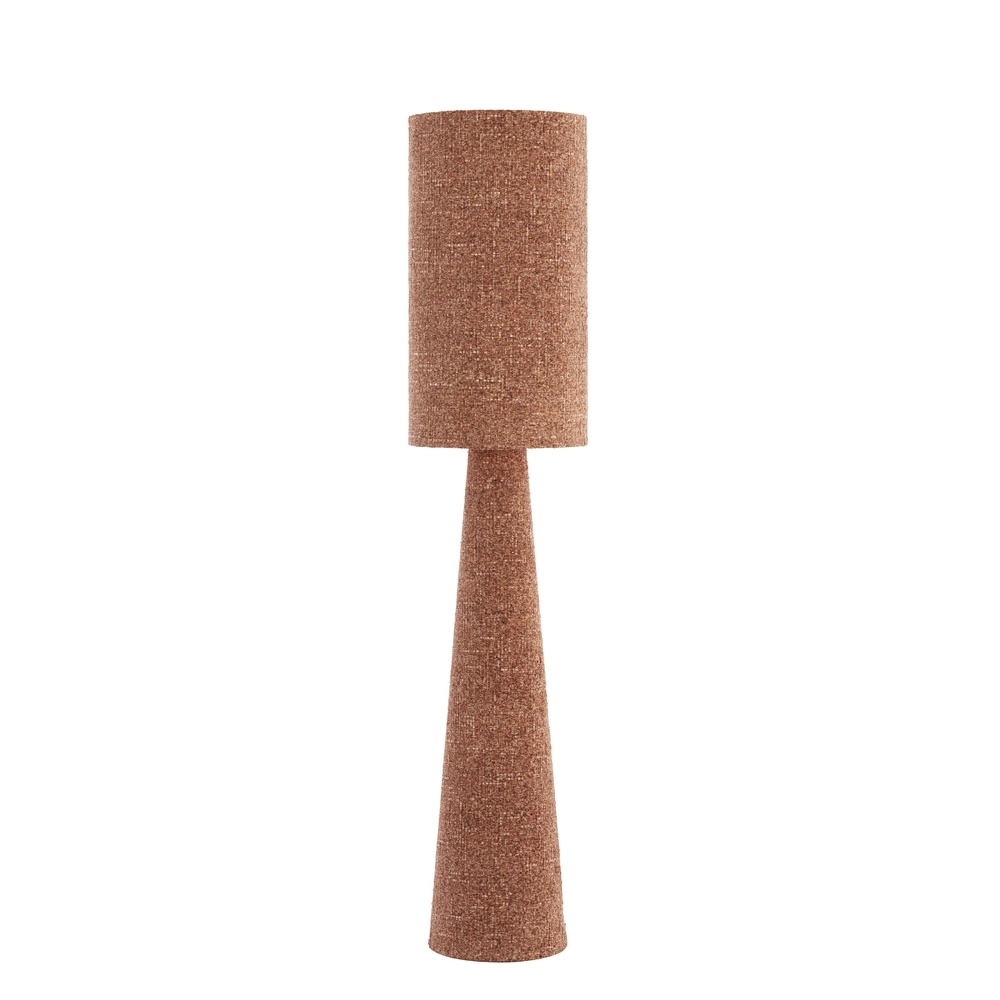 Floor lamp Micky Ø 38cm - bouclé - burgundy Light & Living 8717807834203