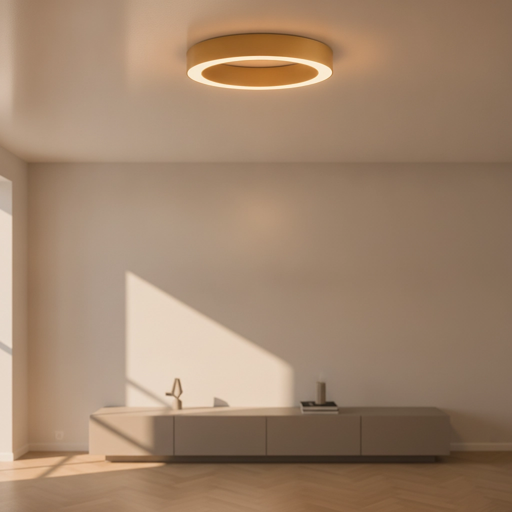 Ceiling lamp Morbido gold Ø 60cm