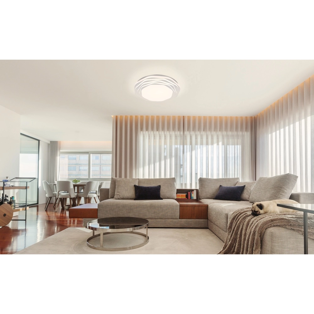 Design ceiling lamp Flordelis white Ø 48cm Globo 9007371510702