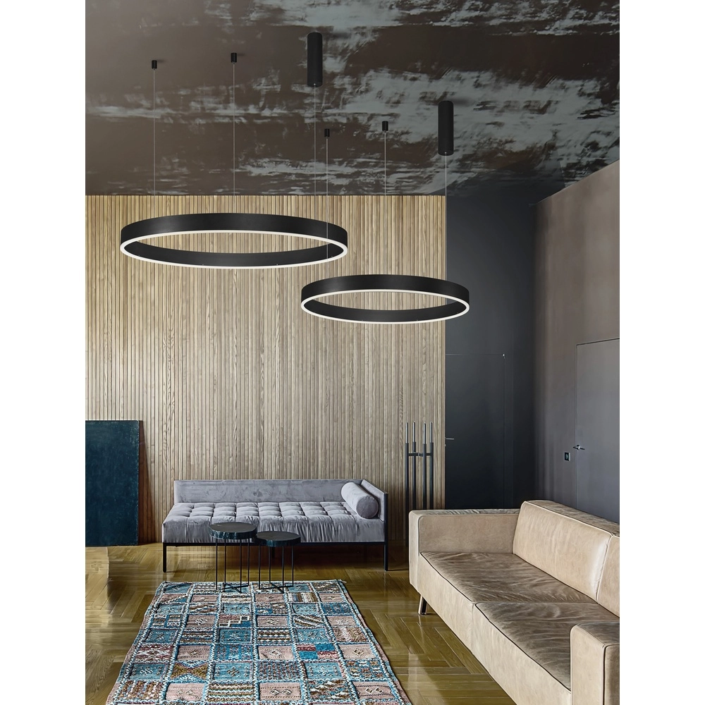 Pendant lamp Motif black Ø 100cm 2700-6500K Lyora 5212017443656