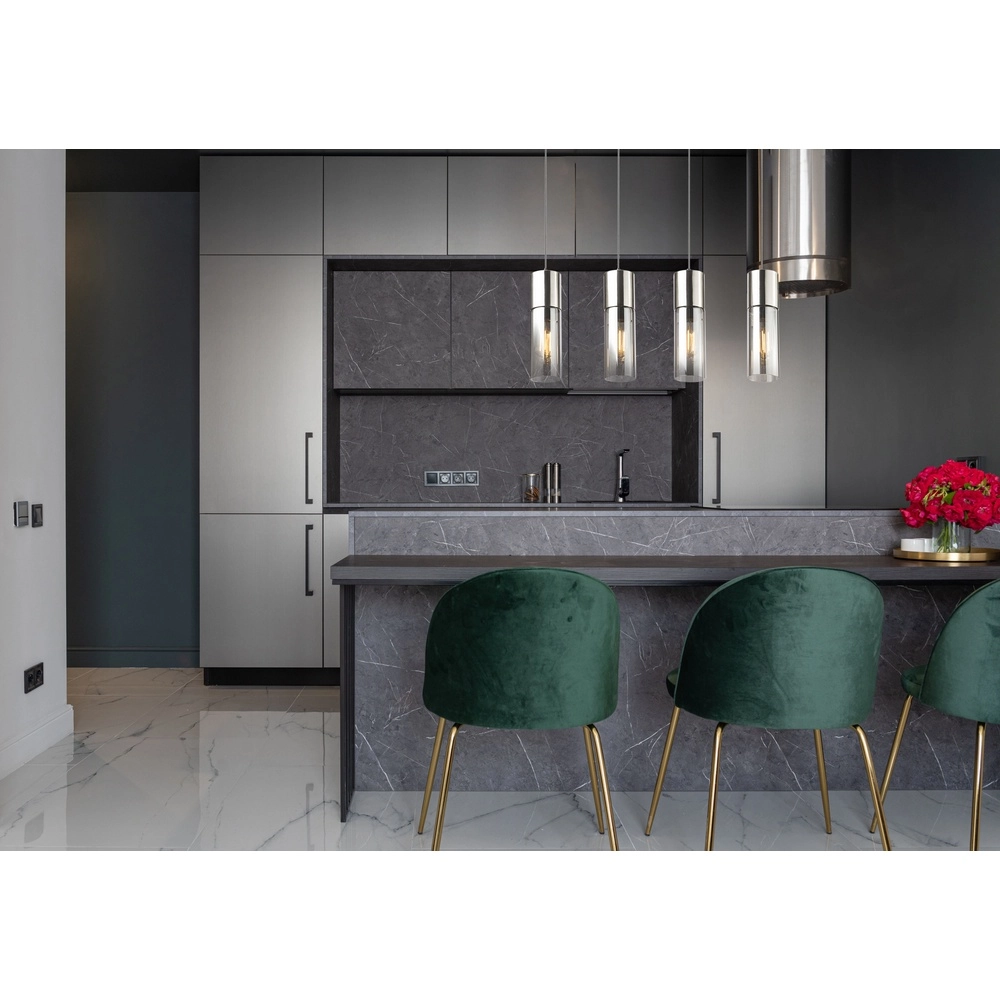 4-light pendant lamp Annika Nickel design Globo 9007371382200