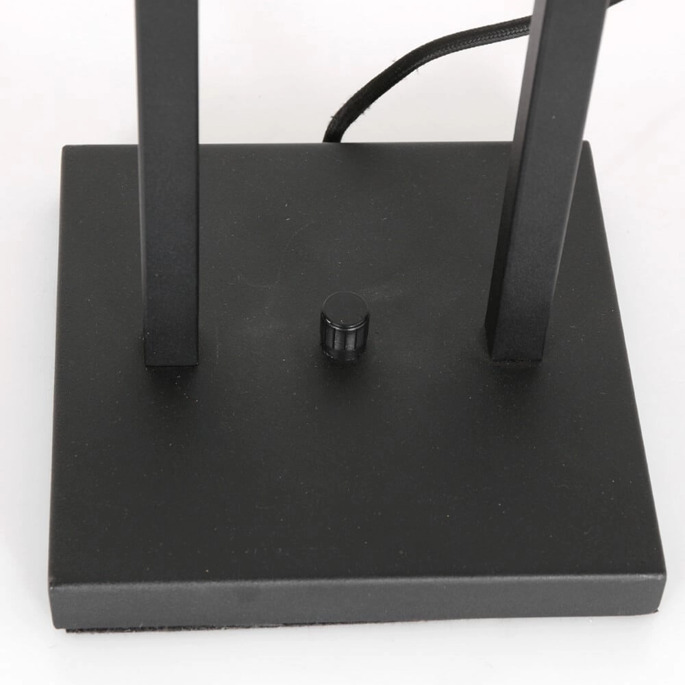 Table table lamp Stanger silver velvet with black Steinhauer 8712746151695