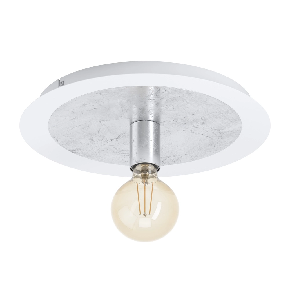 Unique ceiling lamp Passano white and silver single Eglo 9002759974947