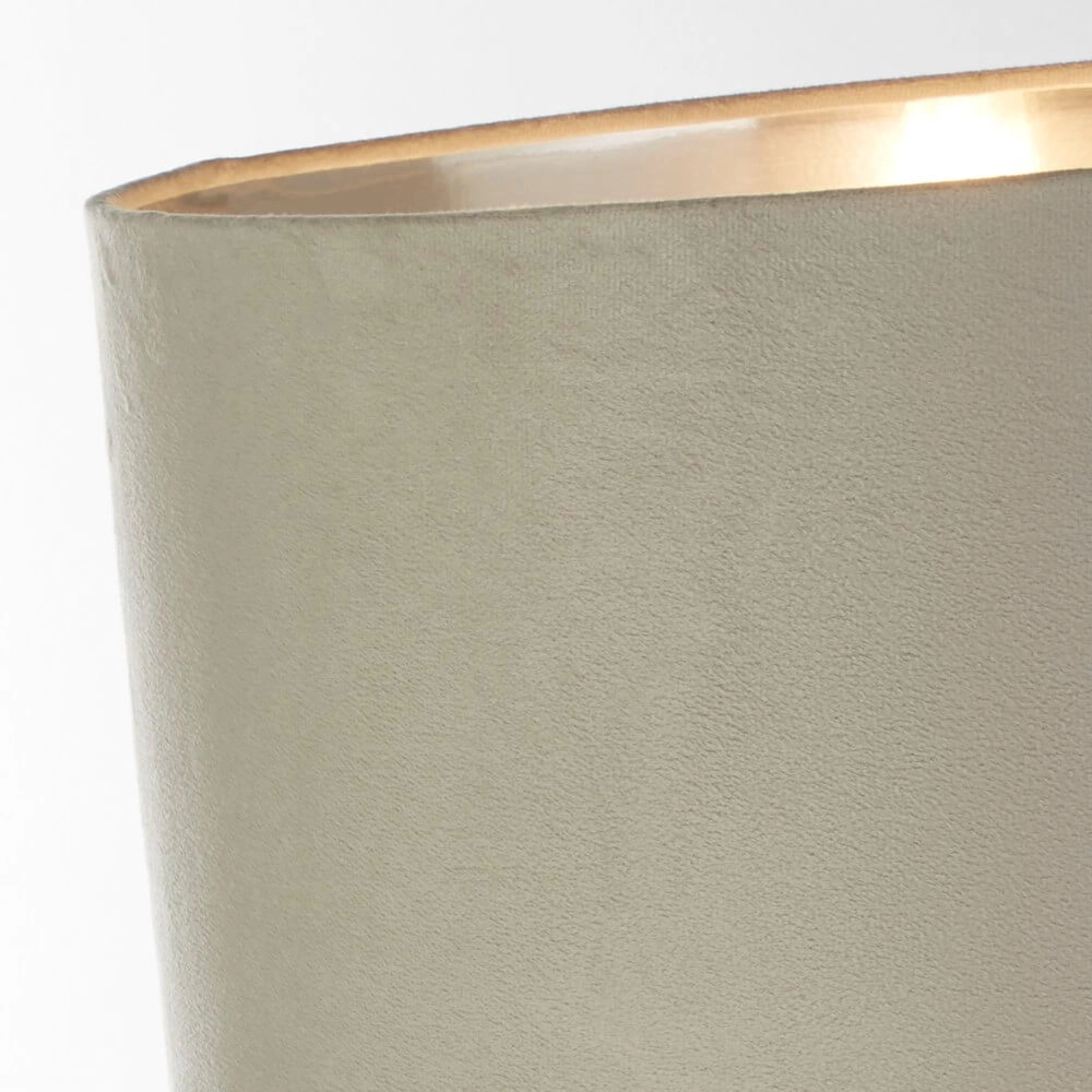 Table lamp chrome Whitby with grey hood Searchlight 5053423257648
