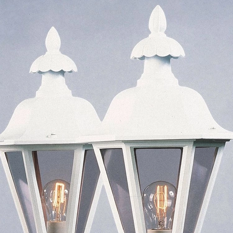 Classic lantern shade Pallas 3-light white KonstSmide 7318305282506