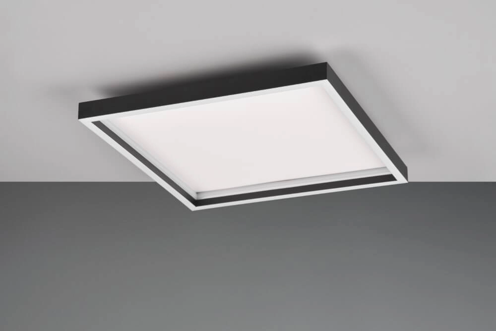 Square black ceiling lamp Rotonda Trio 4017807577648