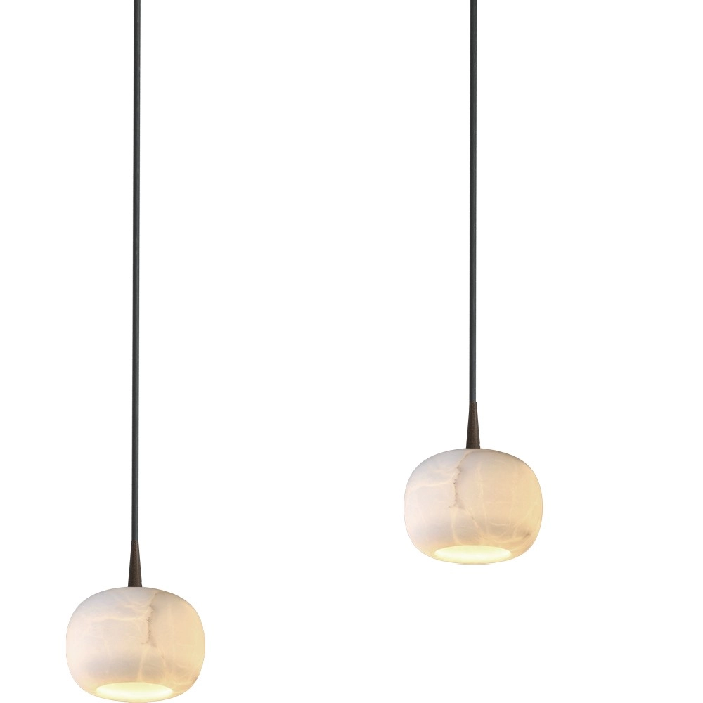 Oval pendant lamp Alta 6-light cocoa Masterlight 8718121438320