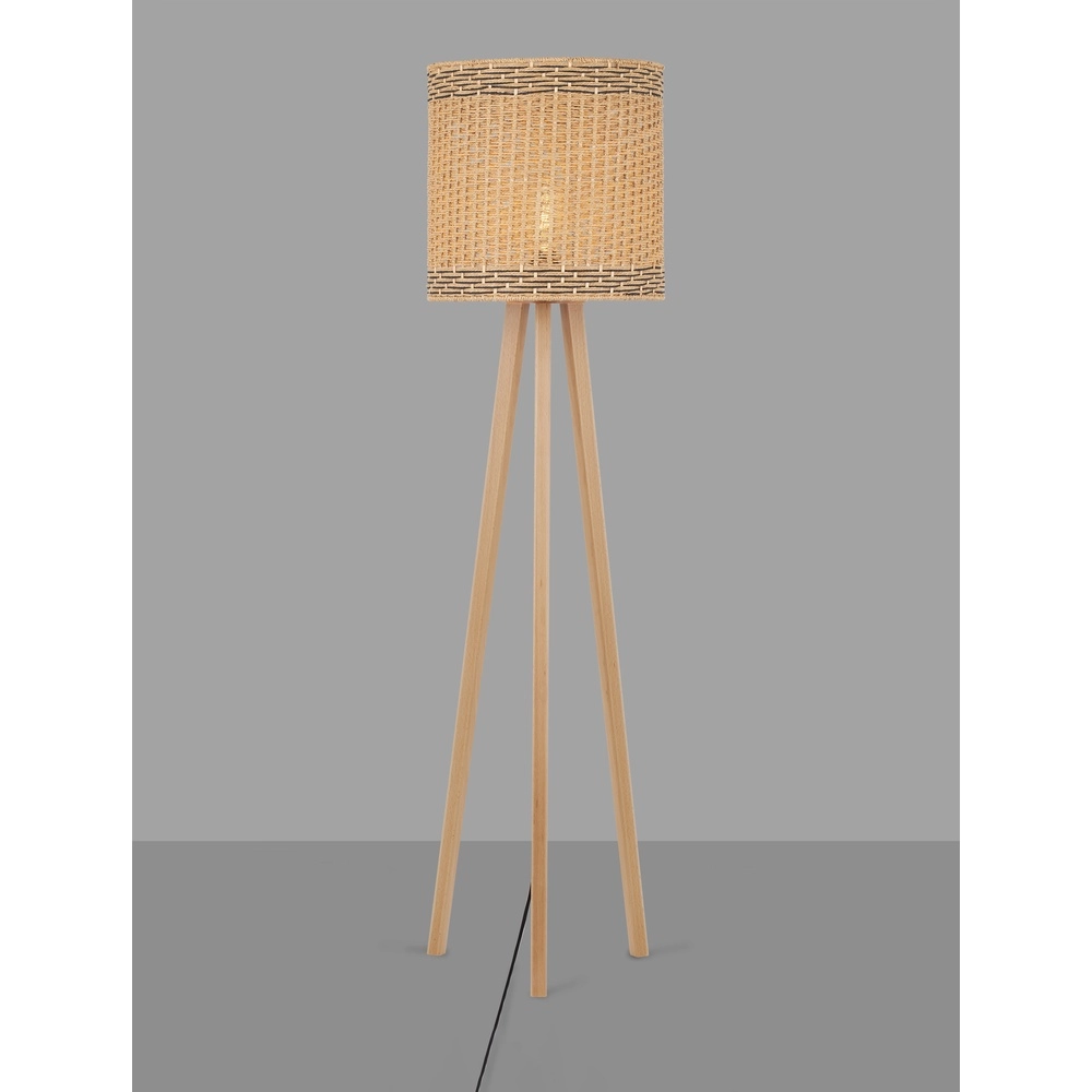 Floor lamp Plette Rattan