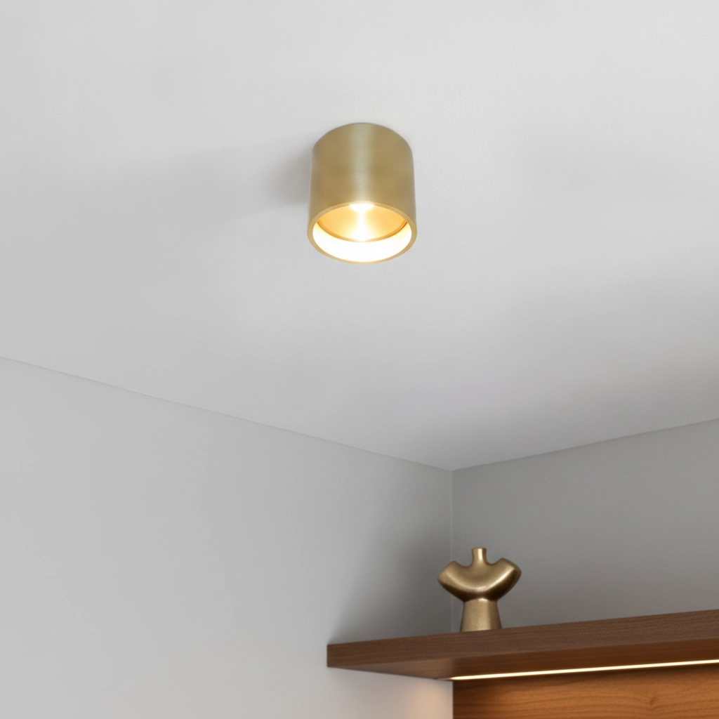 LED ceiling spotlight Orleans gold
