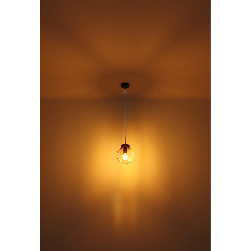 Pendant lamp Pablo Black Mesh Globo 9007371423552