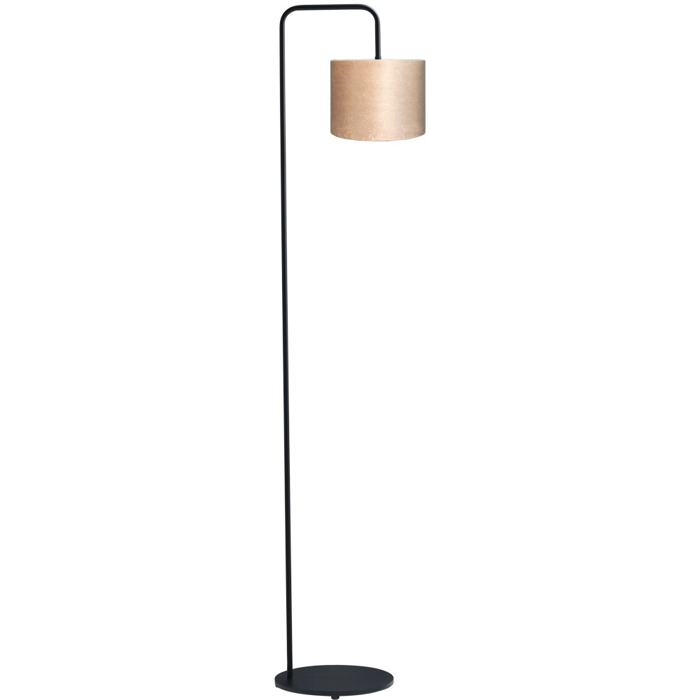 Floor table lamp Venus 152cm with sand-colored lampshade