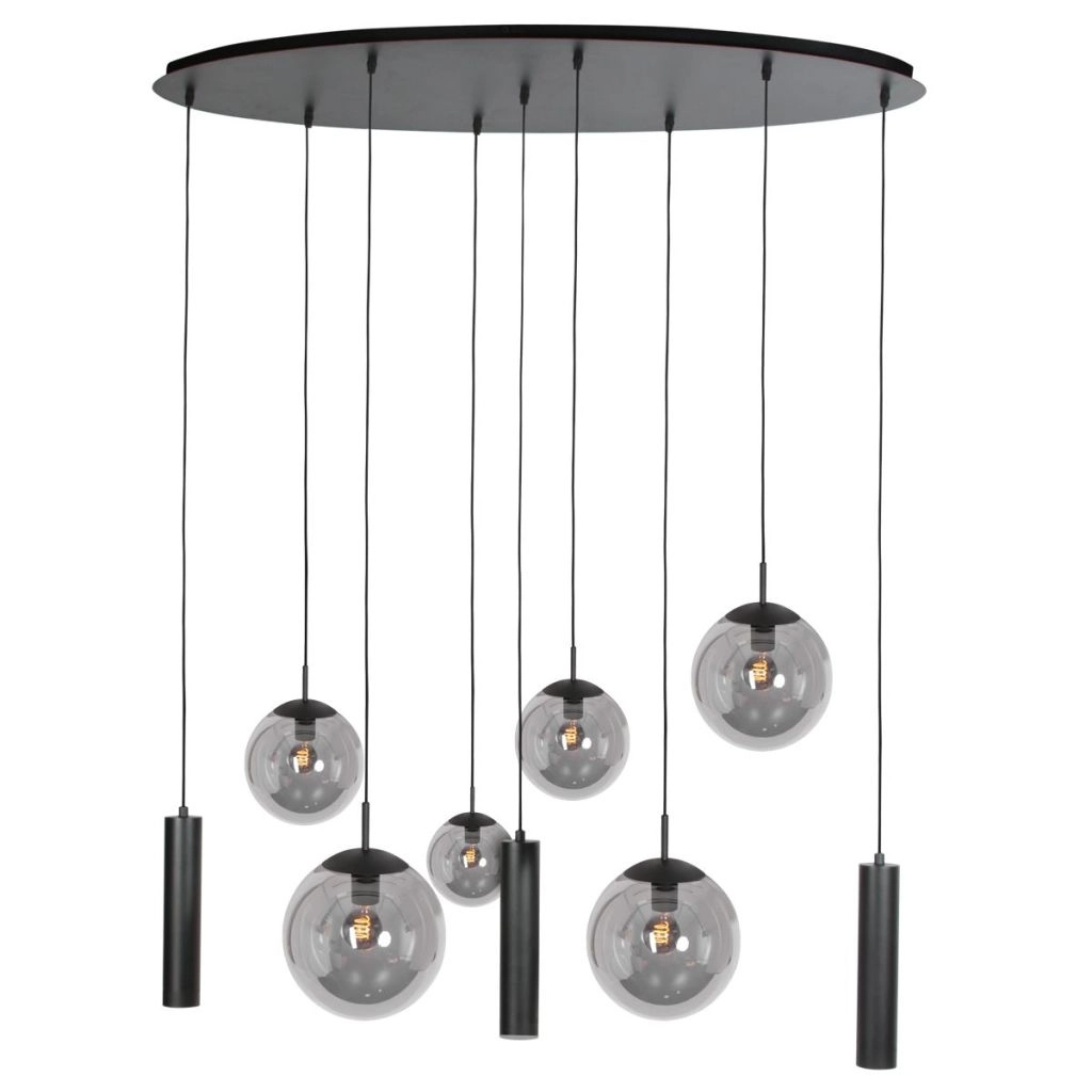 Design pendant lamp Bollique 9-light black