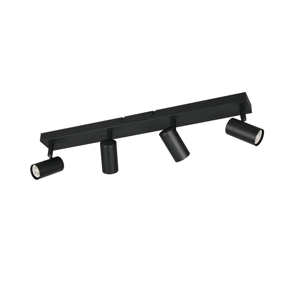 Surface-mounted spot Taryn 4-light black Trio 4017807685633