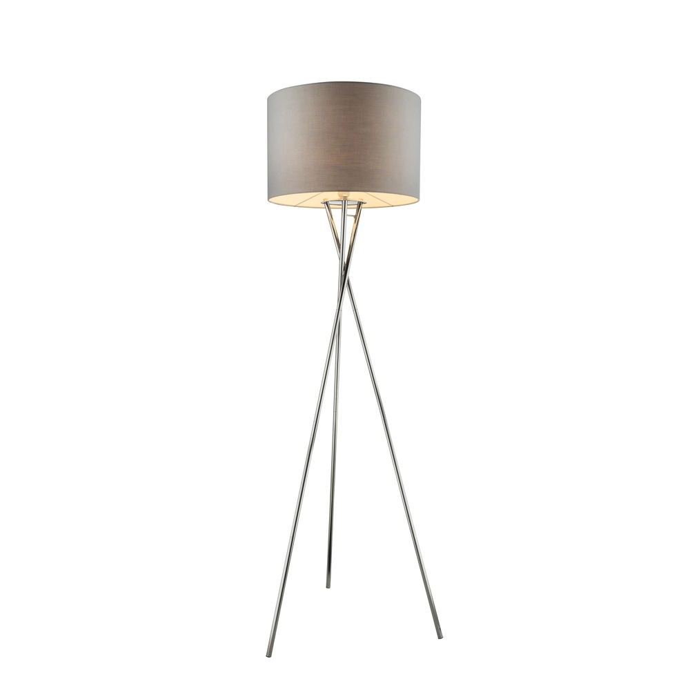 Tripod floor lamp Gustav chrome