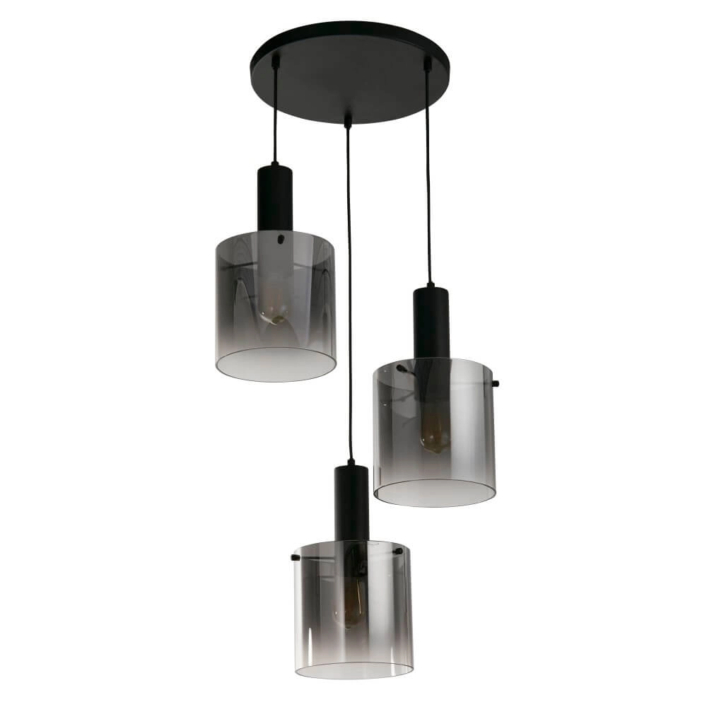 Black pendant lamp Sweden 3-light