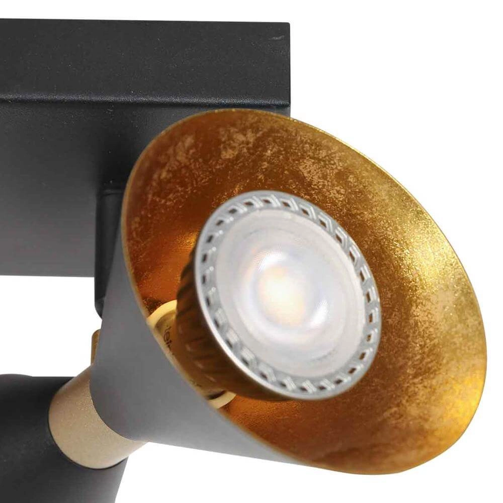 Design wall lamp Preto black with gold Steinhauer 8712746176285
