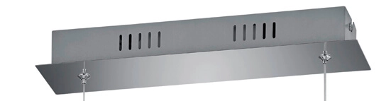 LED hanging lamp Perugia chrome Trio 4017807525823