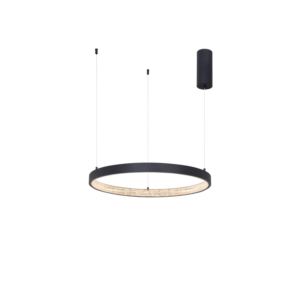 Pendant lamp Preston black Ø 60cm Lyora 5212017429179