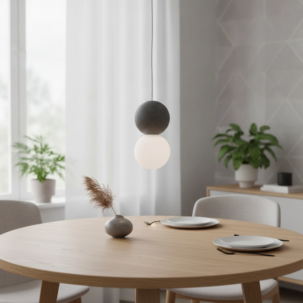 Pendant lamp Zero Grey with white