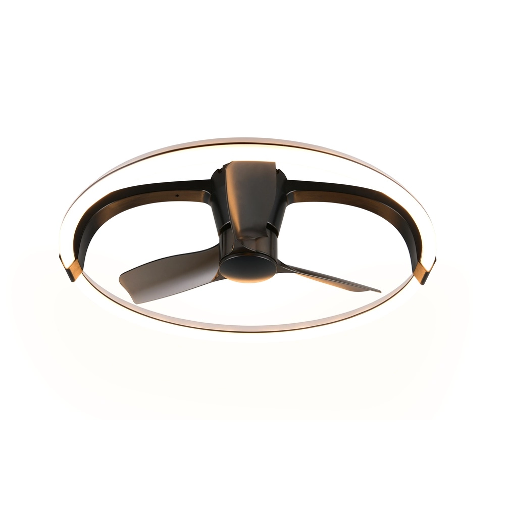 Smarthome fan Stockholm black Ø 73,5 Tuya Trio 4017807693133