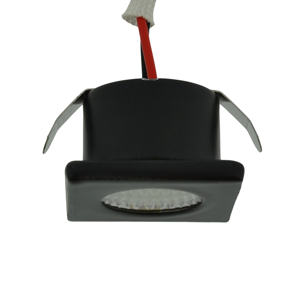 Square recessed spotlight Forte Mini black Lyora 8716803509511