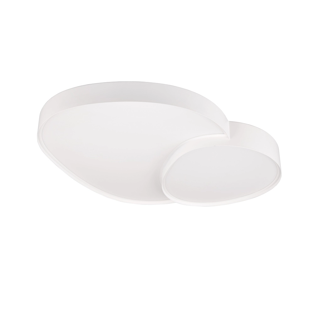 Organic ceiling light Rise 77cm white Trio 4017807600605