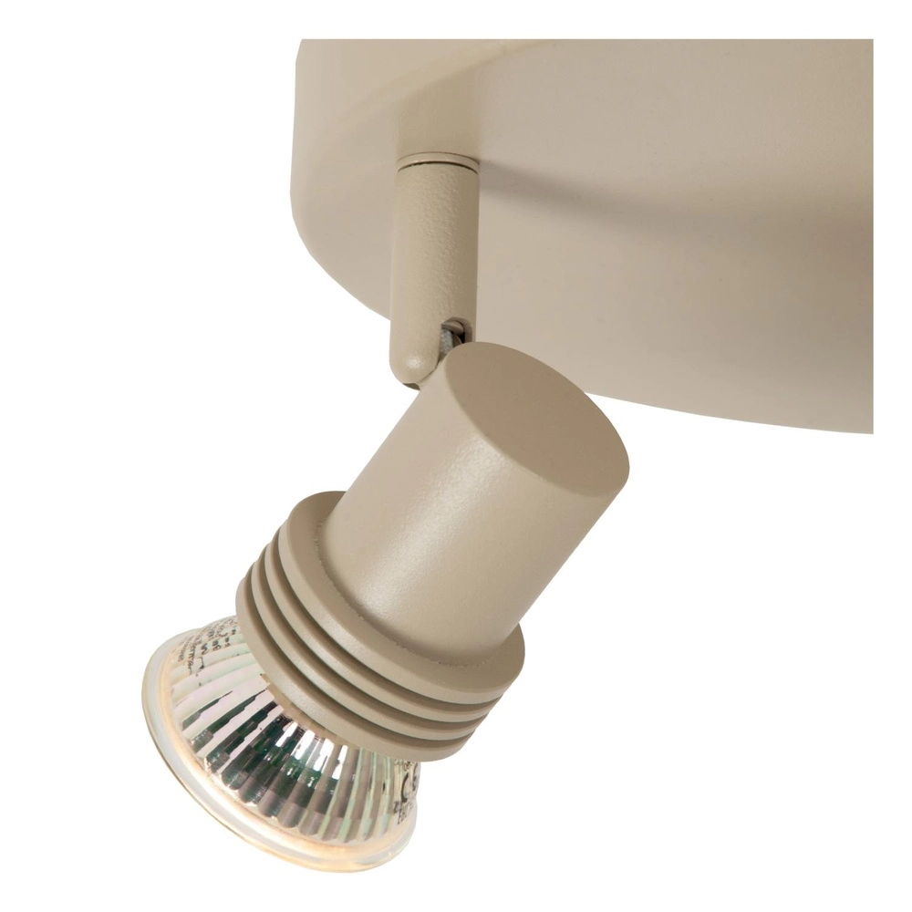Ceiling spotlight Kianti 2-light sand brown Lucide 5411212531124
