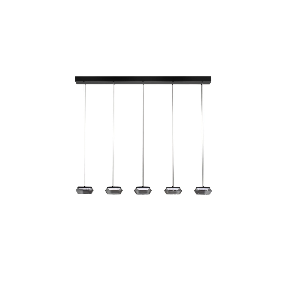 Sleek pendant lamp Jailyn Straight 5-light Lyora 5212017468413