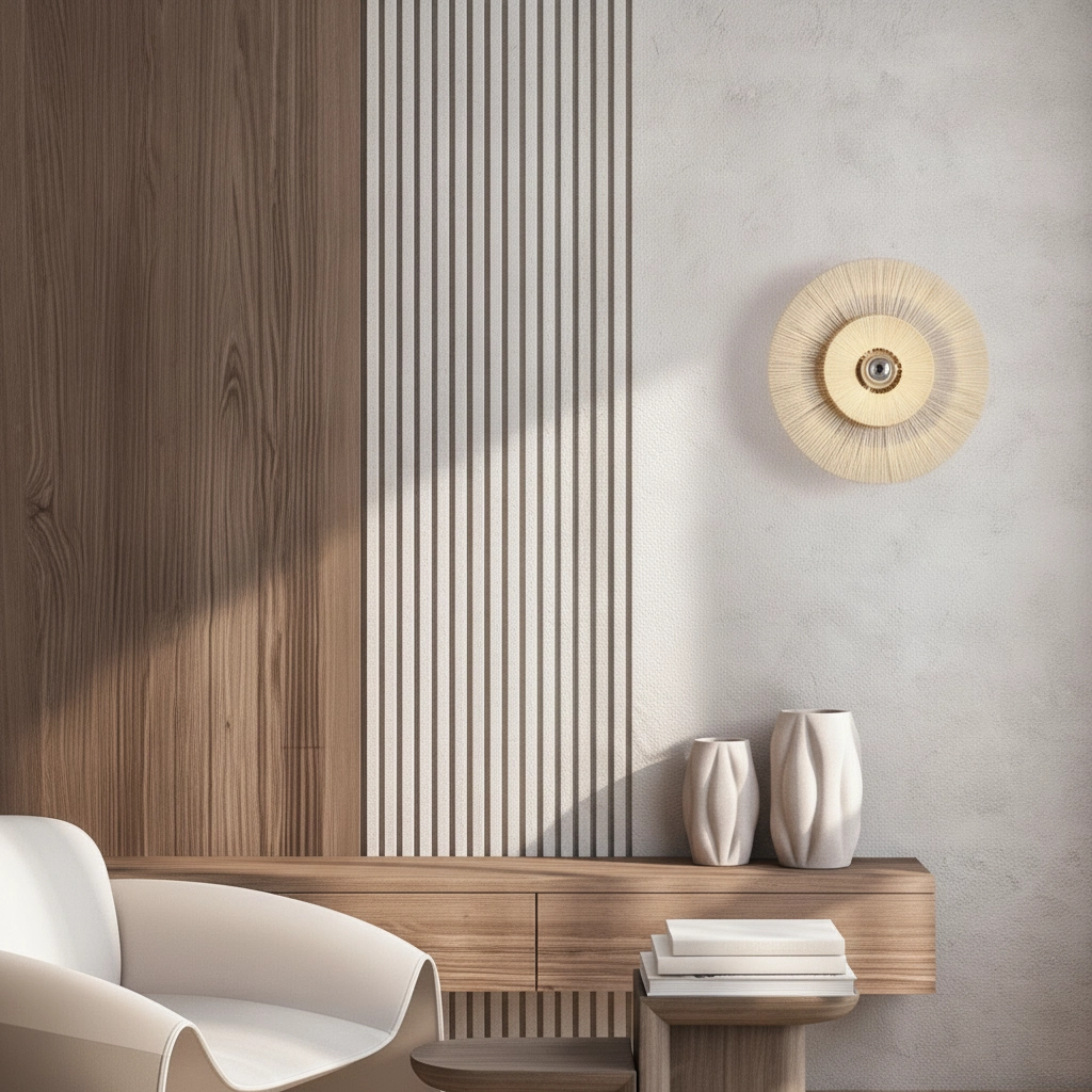Japandi wall lamp Nora beige