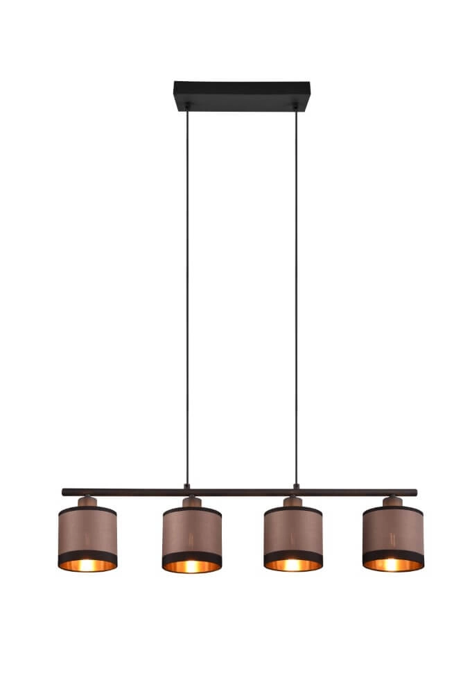 Hanging lamp Davos taupe 4-light Trio 4017807574333