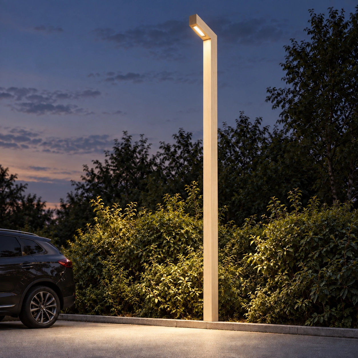 Wooden street lamp Stelle Accoya - 4M - PH07 - 3000K