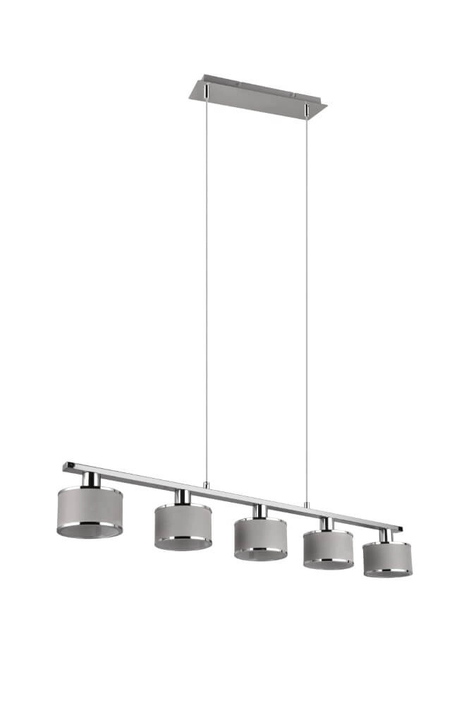 5-light pendant lamp Kaprun straight 92cm Trio 4017807581157