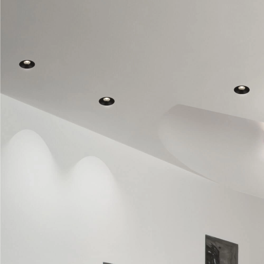 Recessed spotlight Slim Trim Adjustable black Lyora