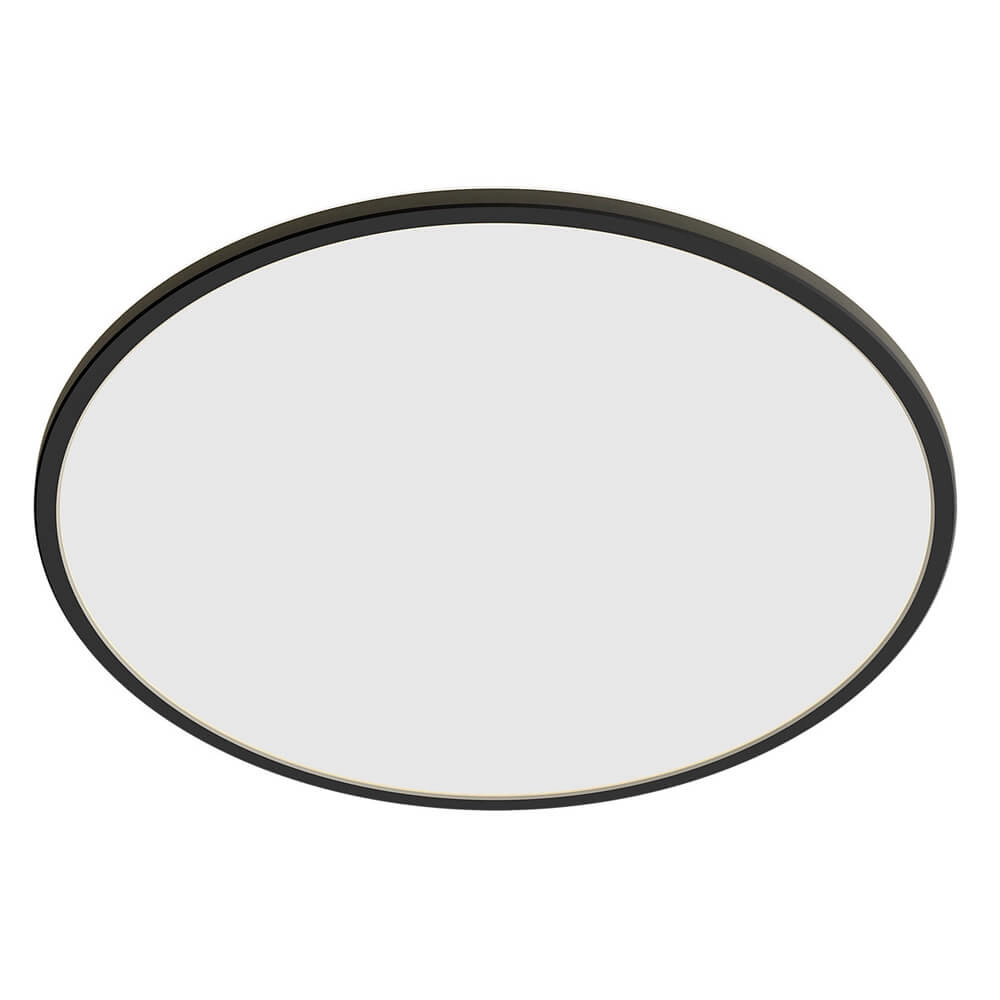 Black ceiling lamp SuperSlim Ø 25cm