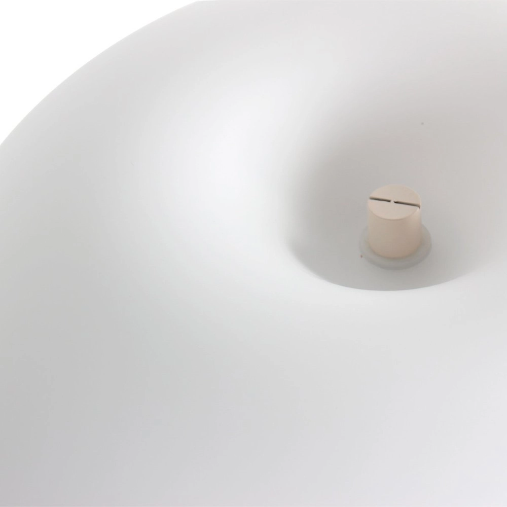 Table lamp Ancilla sand brown with white glass