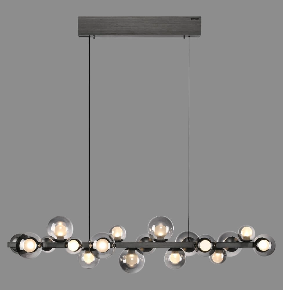 Unique hanging lamp Pure E-Popup 18-light gray Paul Neuhaus 4012248384411