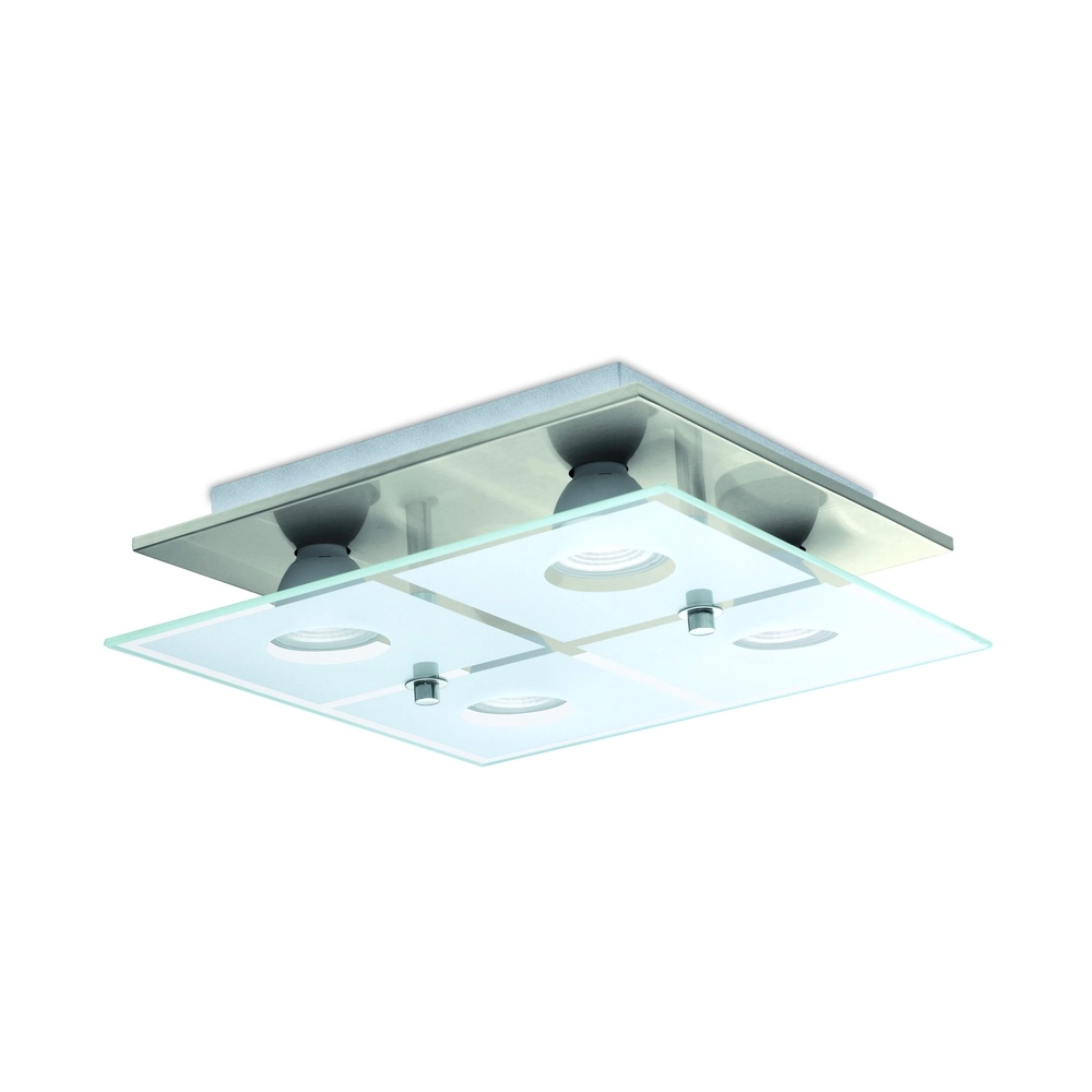 Ceiling lamp Cabo-Sd S Square Nickel