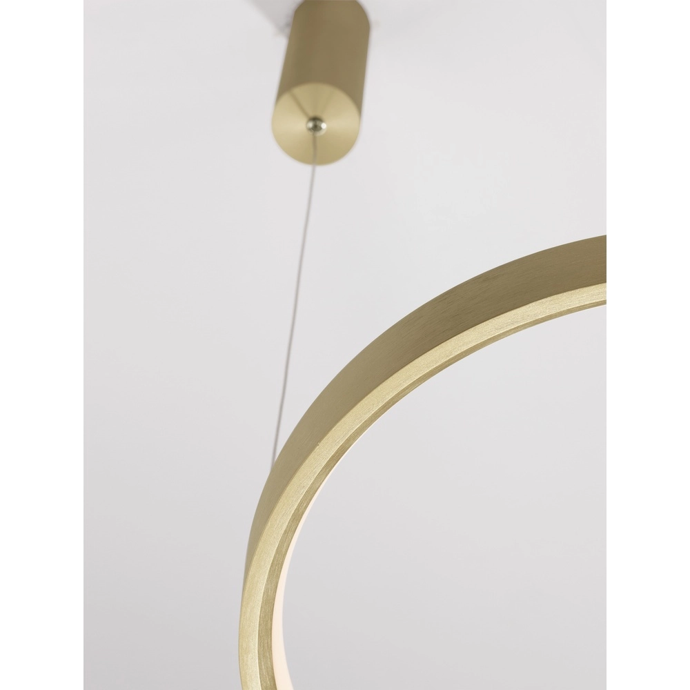 Round pendant lamp Perrine gold Ø 40cm Lyora 5212017438409